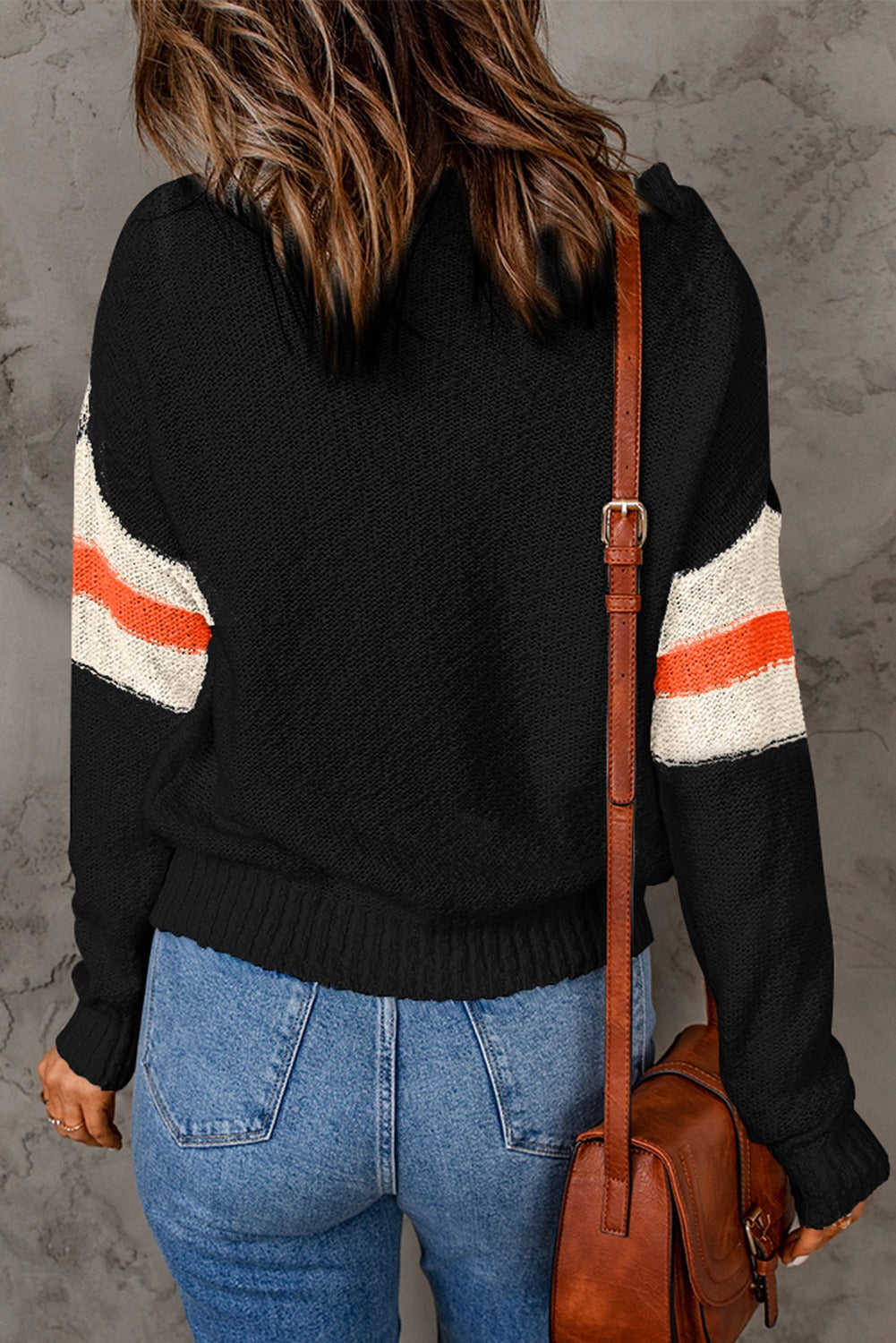 Striped Drop Shoulder Sweater