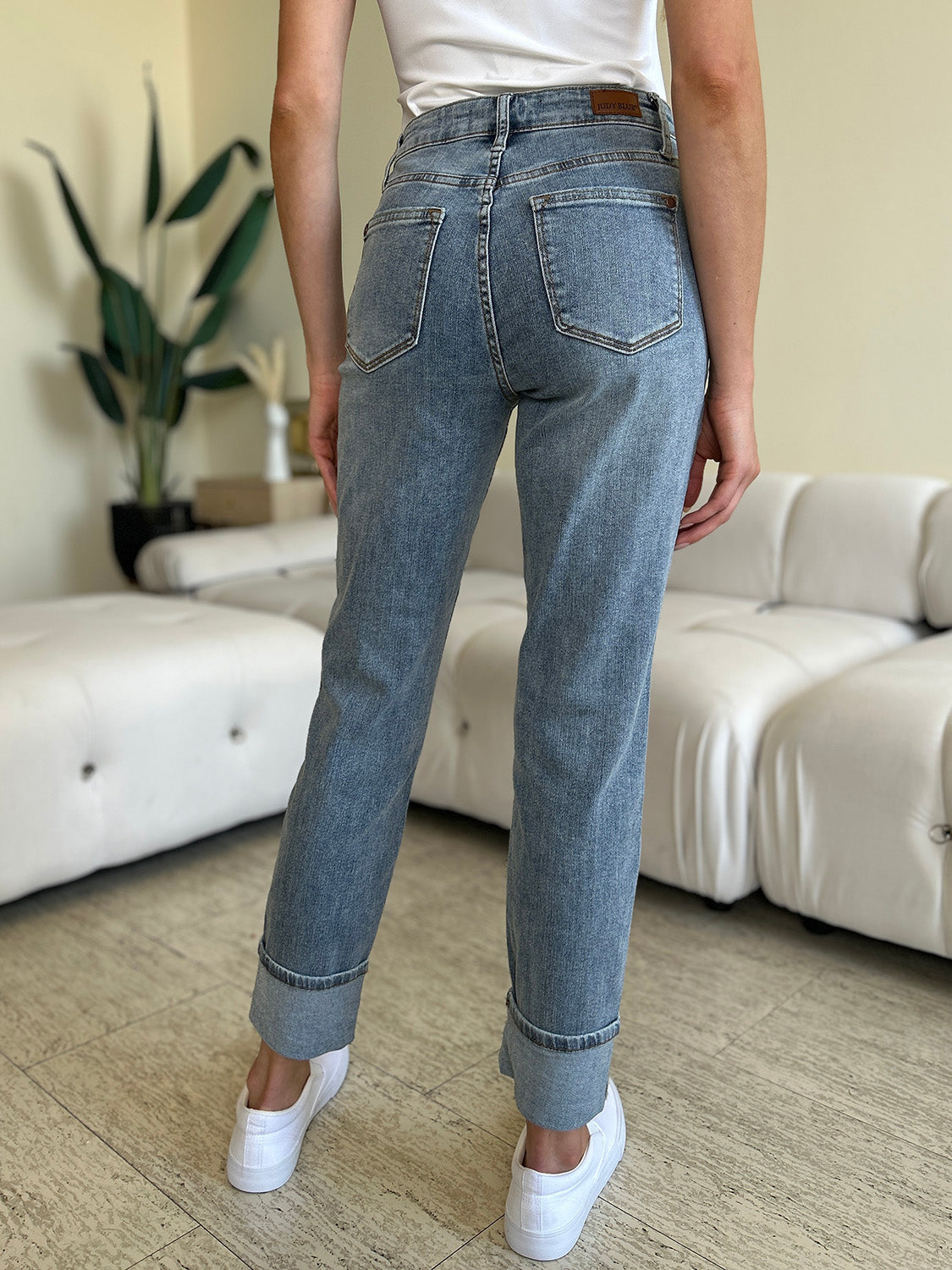 🖤Judy Blue High Waist Cuff Hem Skinny Jeans