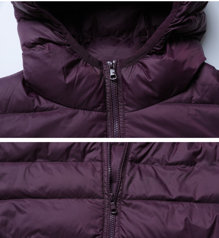 Light Weight Hooded Down Jacket