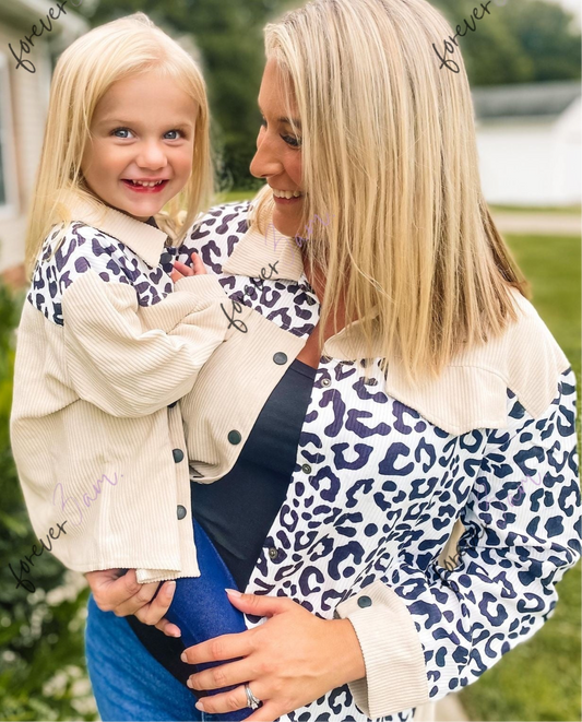 RTS: Leopard Mama and Me shacket-