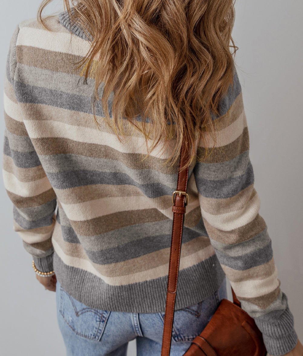 Stripe Color Block Sweater