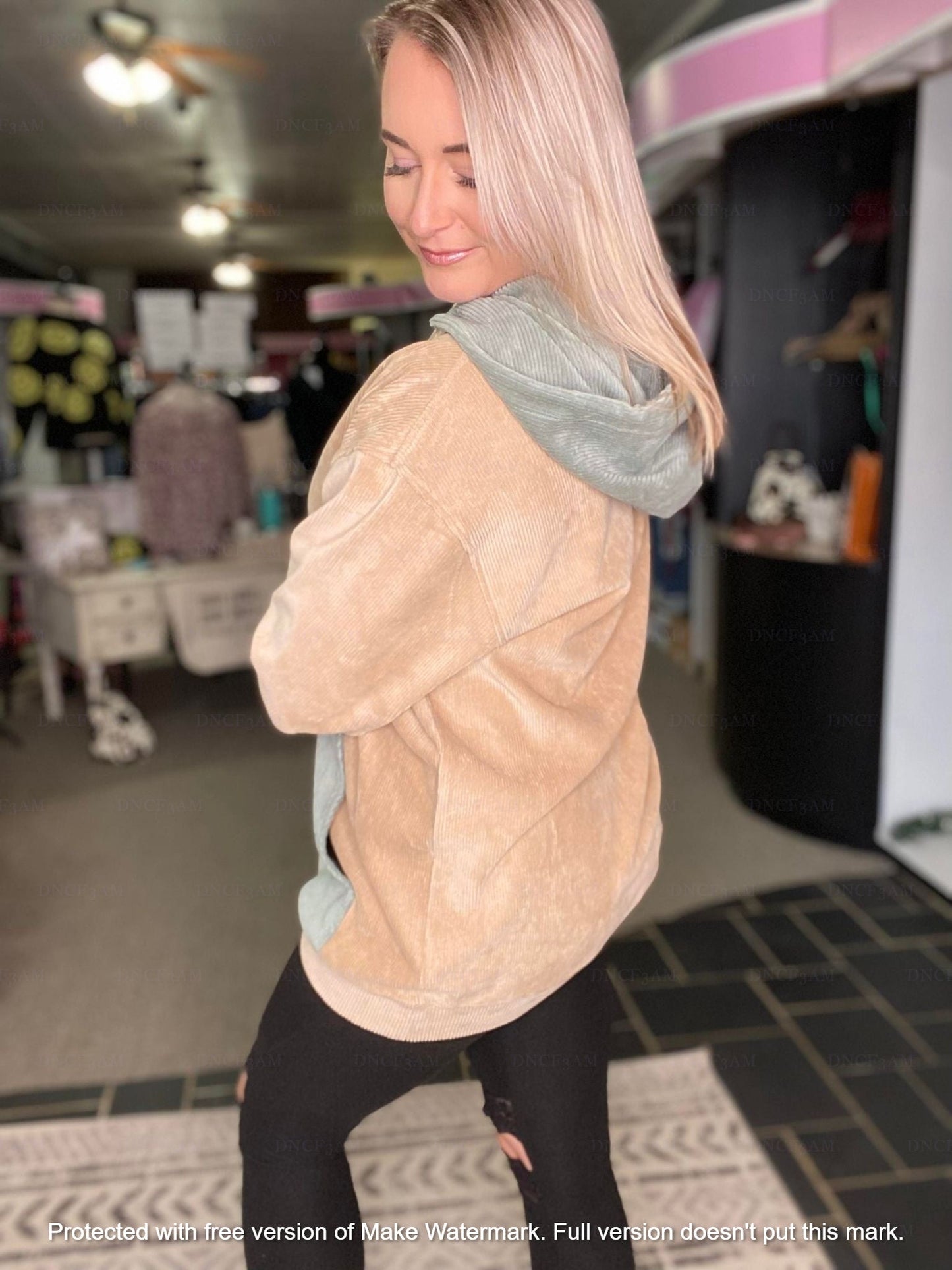 RTS: THE CHARLIZE CORDUROY HOODIE