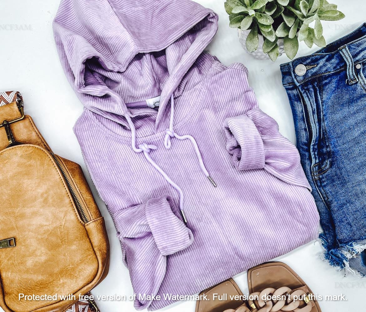 RTS: THE CHARLIZE CORDUROY HOODIE