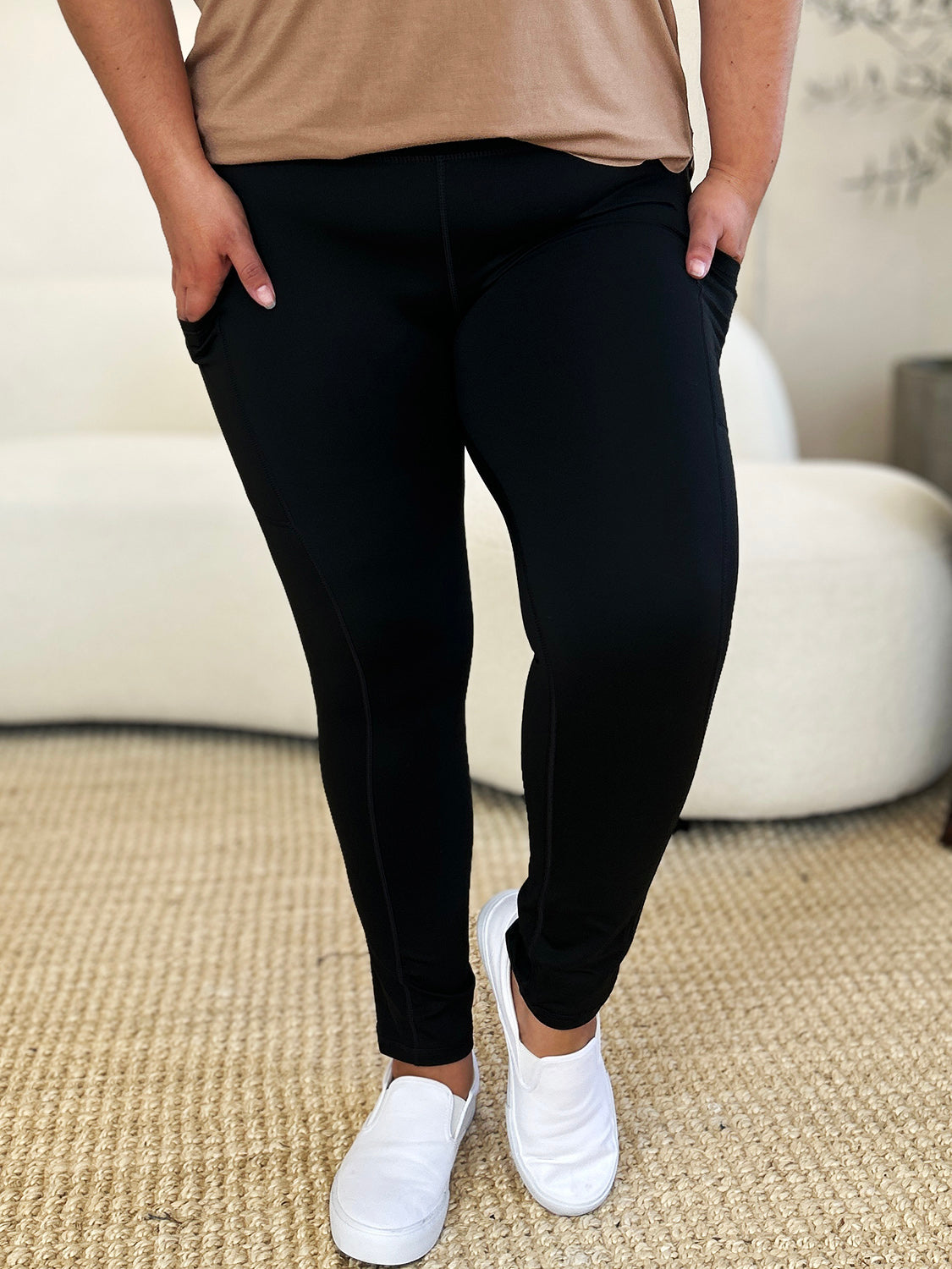 Wide Waistband Active Sports Leggings