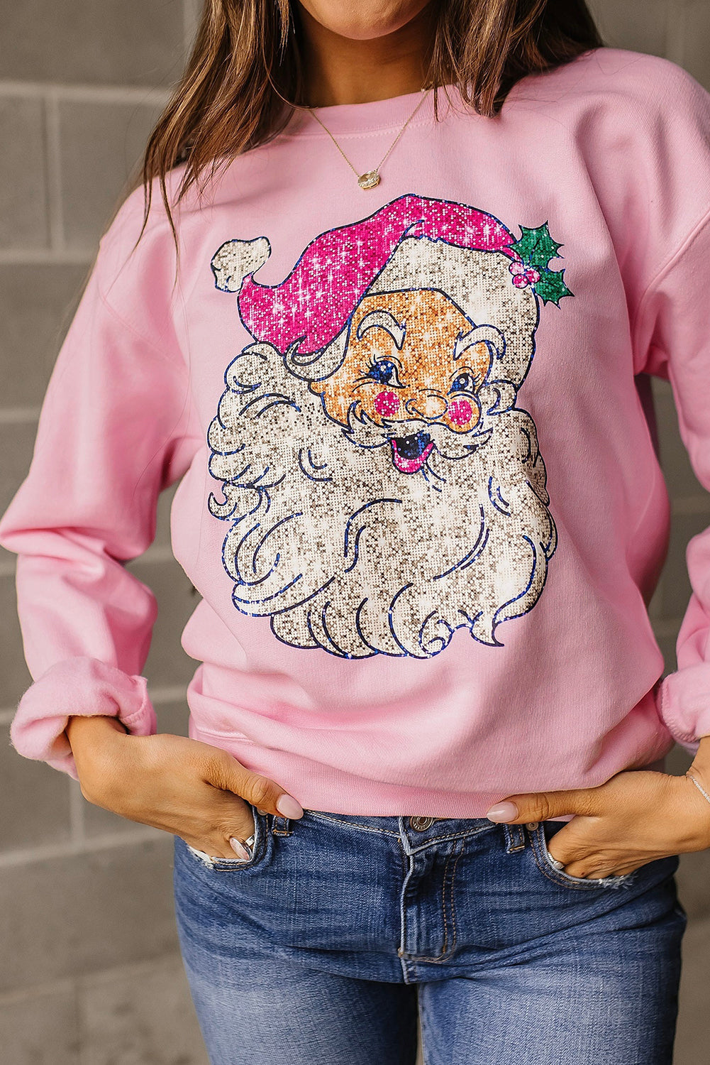 💕Christmas Claus Graphic Sweatshirt