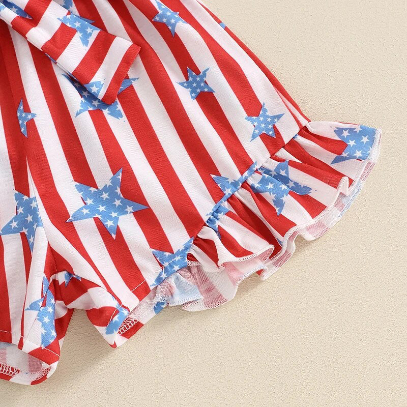 RTS: The Paige Patriotic Girl's Romper