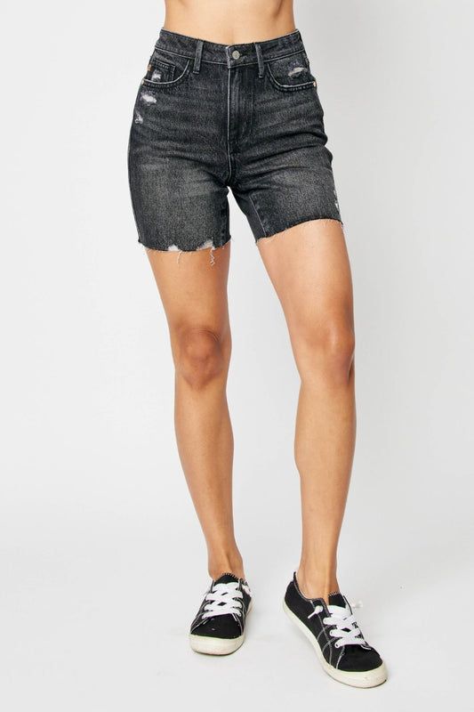 🖤Judy Blue High Waist Tummy Control Denim Shorts