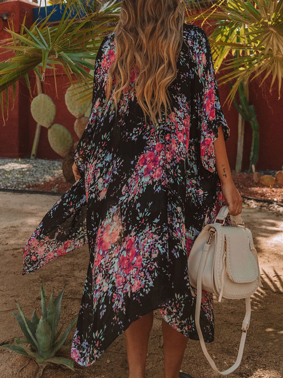 ☀️Printed Open Front Cover-Up