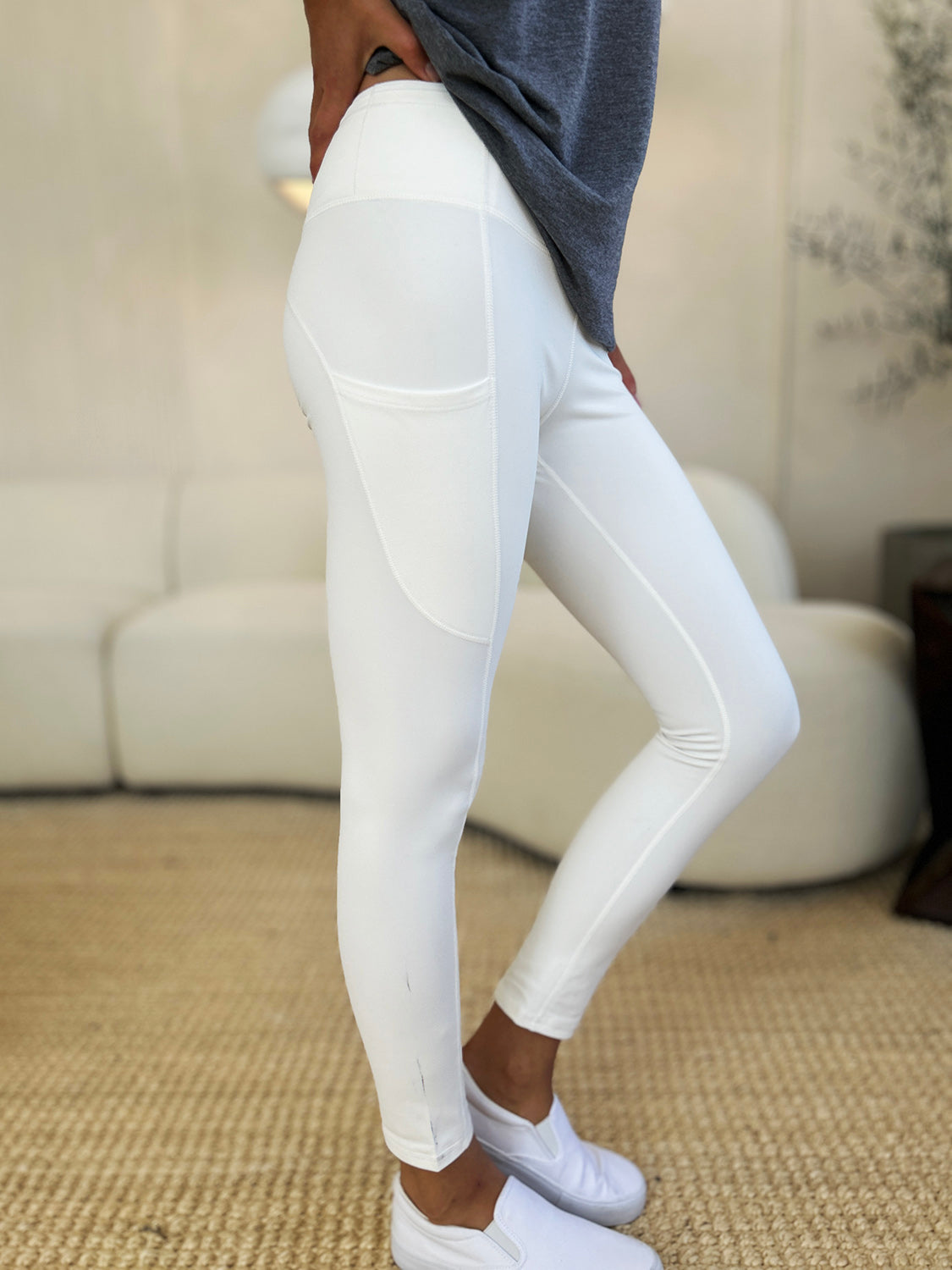 Wide Waistband Active Sports Leggings