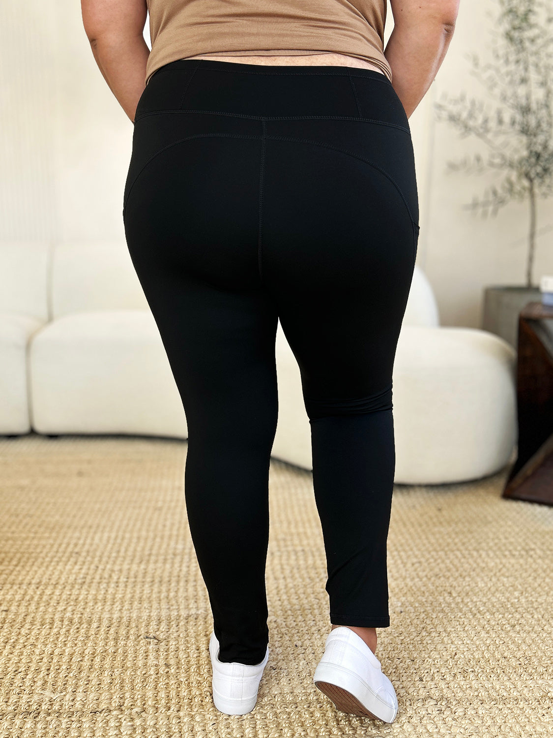 Wide Waistband Active Sports Leggings