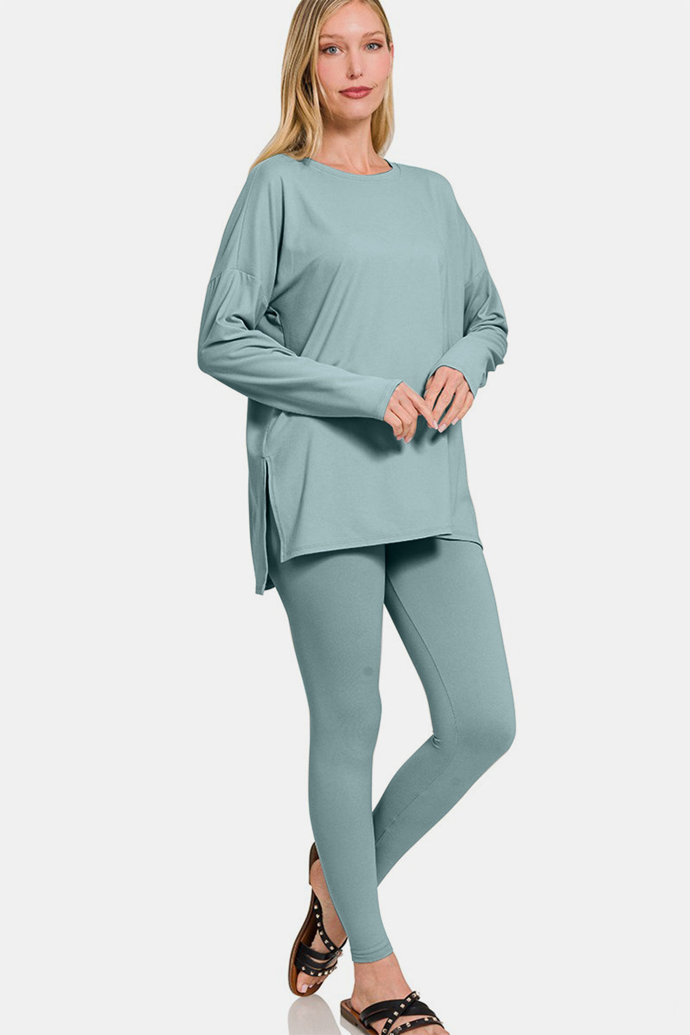 🫶Brushed Microfiber Top & Leggings Lounge Set