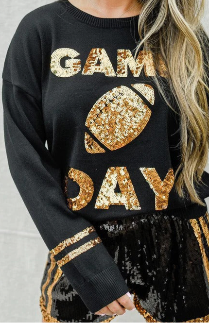 🏈Game Day Sequin Sweater ▪️This item is one size fits most
Length-27''
Bust-40''