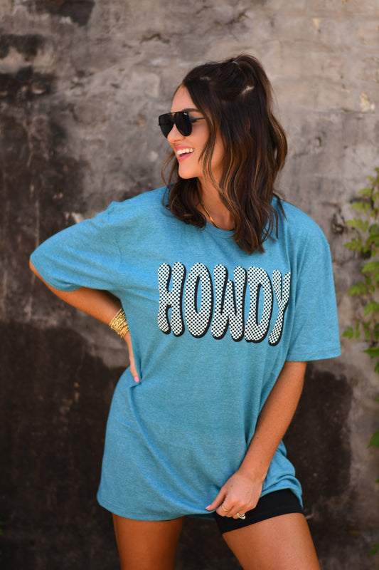 **SALE** RTS Howdy Checkered Tee