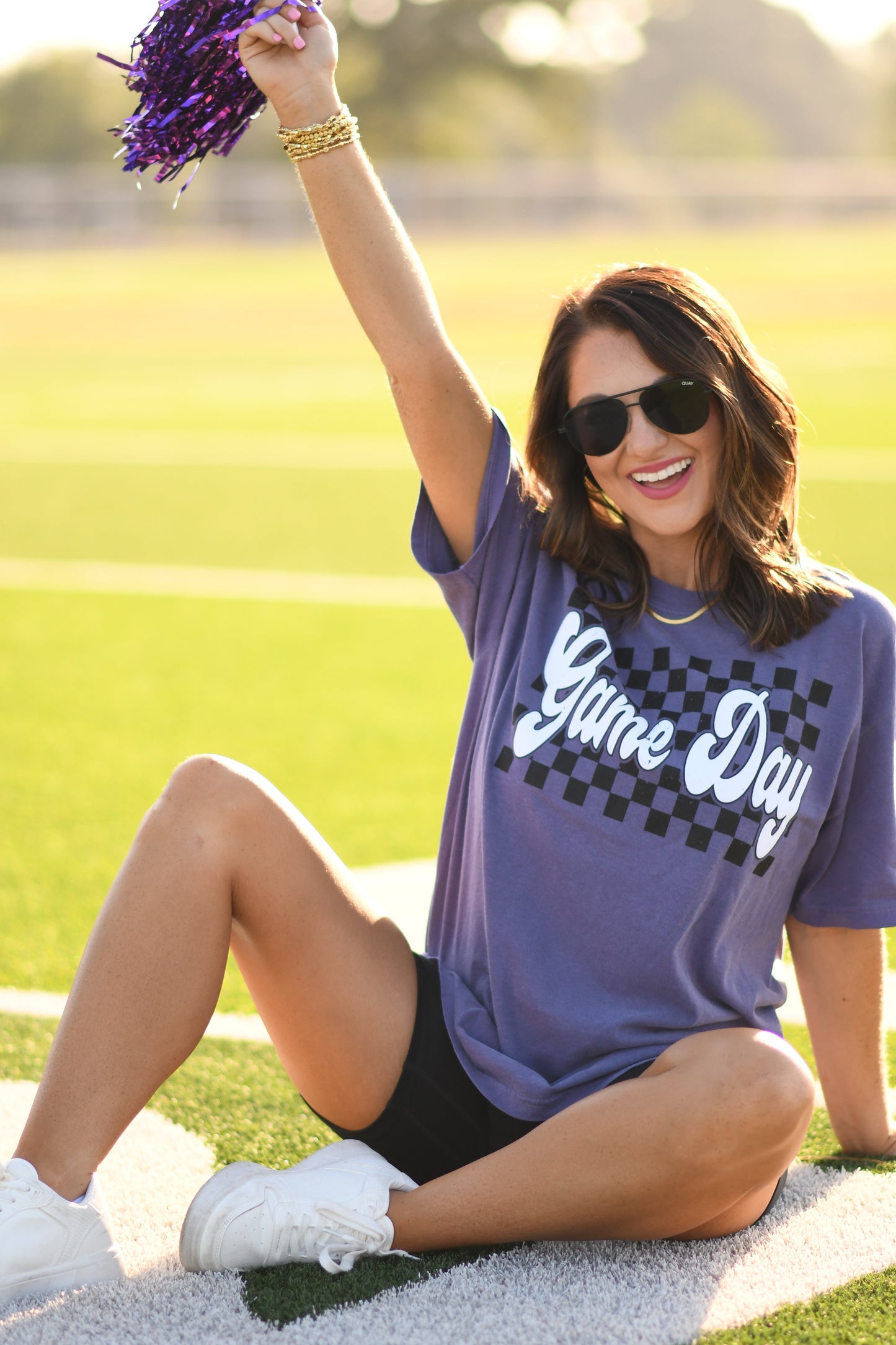 RTS Purple Game Day Puff Tee