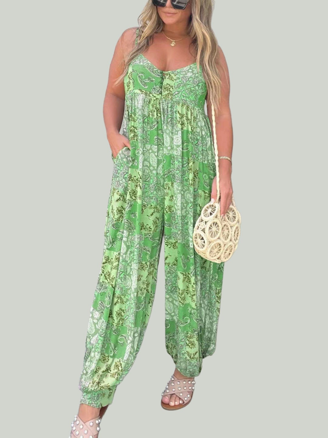 Paisley Pattern Jumpsuit