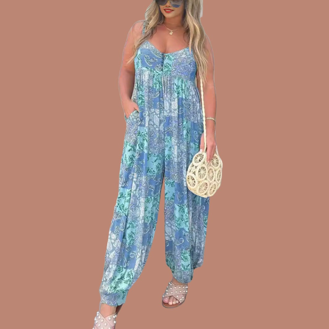 Paisley Pattern Jumpsuit