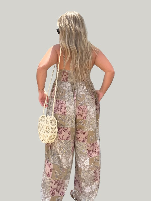 Paisley Pattern Jumpsuit