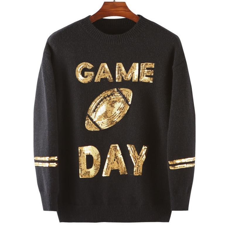 🏈Game Day Sequin Sweater ▪️This item is one size fits most
Length-27''
Bust-40''