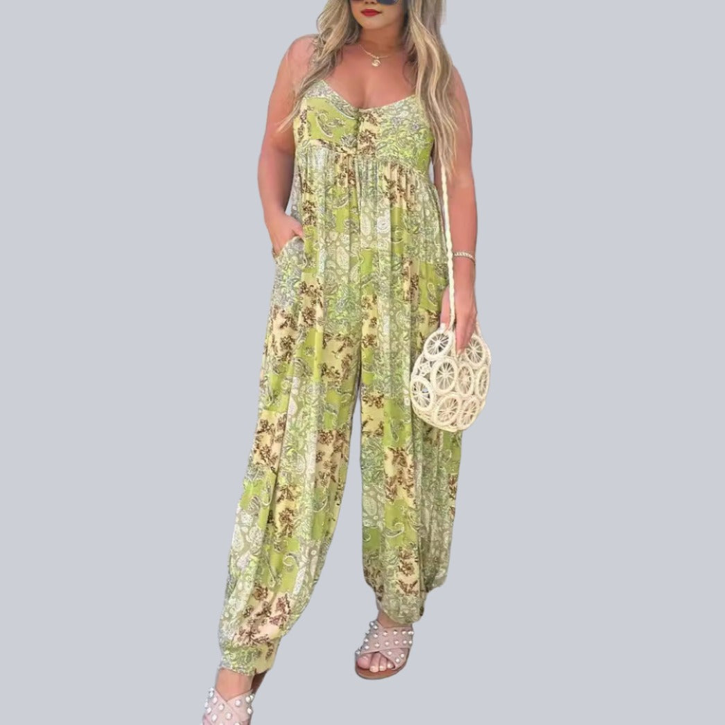 Paisley Pattern Jumpsuit