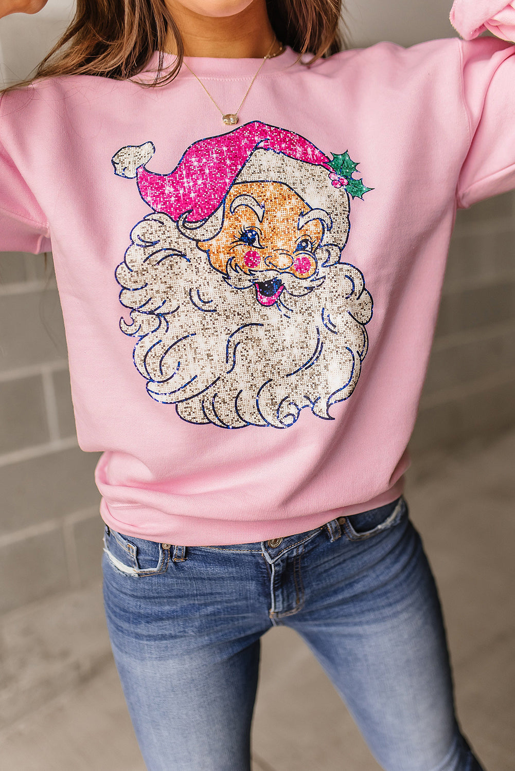 💕Christmas Claus Graphic Sweatshirt