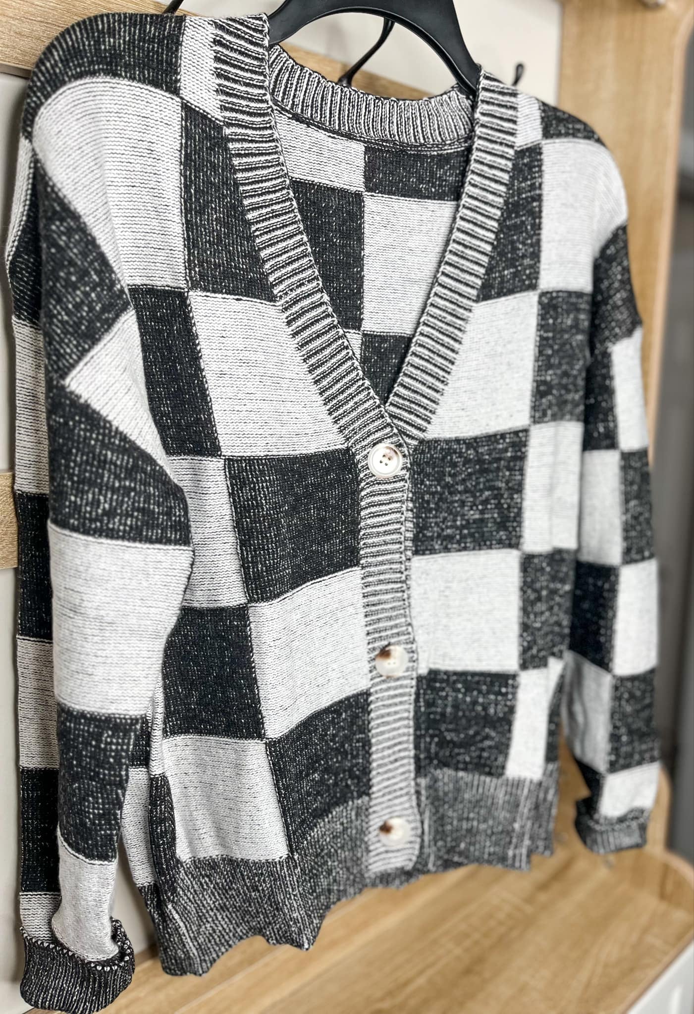 RTS: Checker Button Sweater