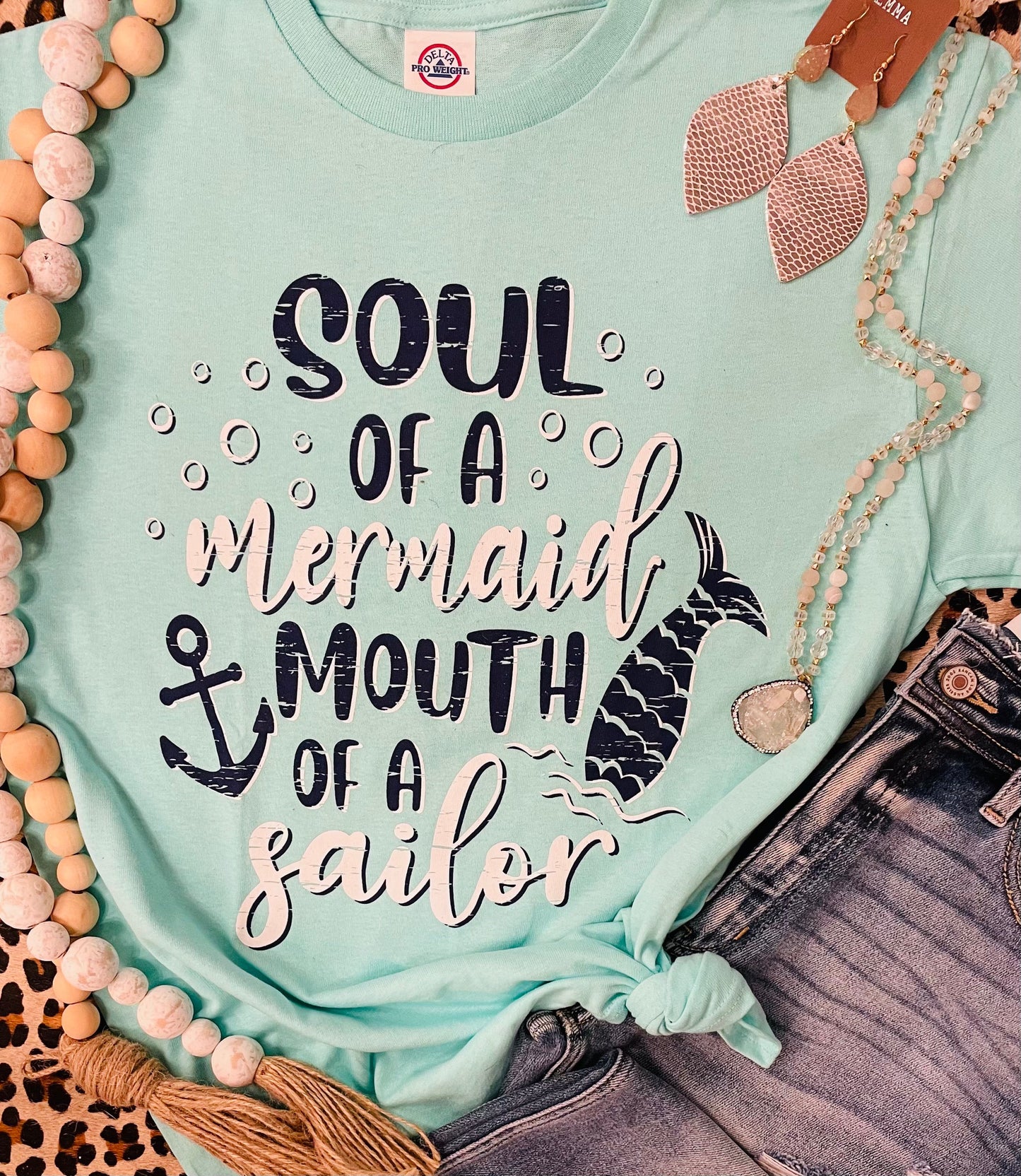 Soul of a Mermaid Mouth of a Sailor Tee