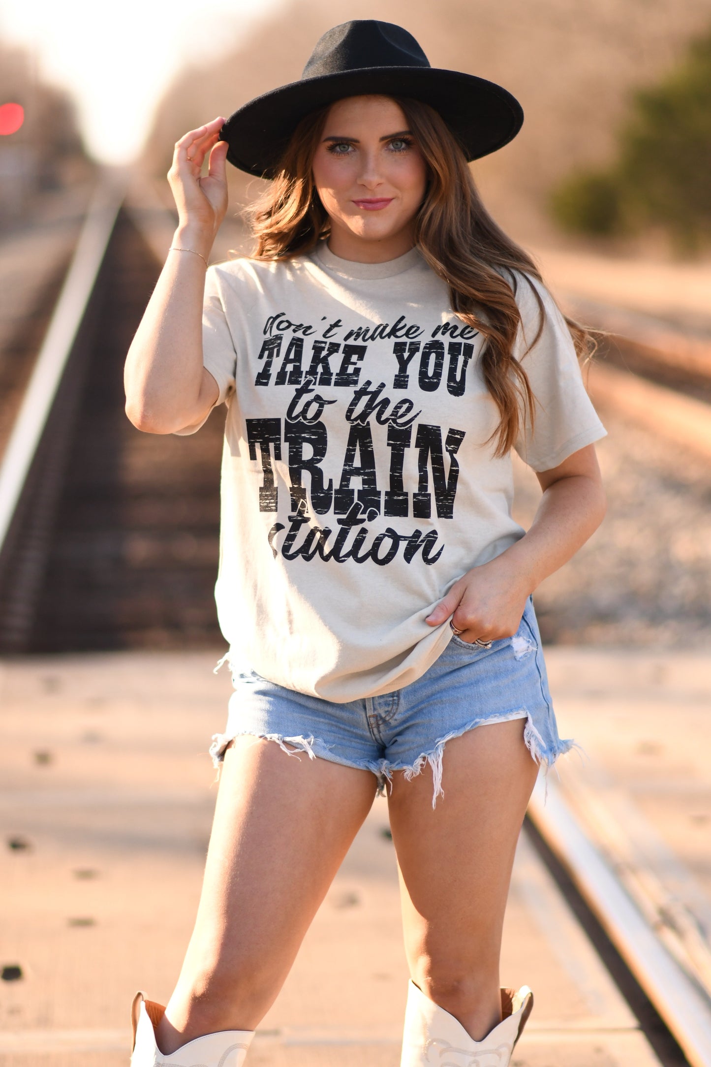 Don’t Make Me Take You To The Train Station Tee