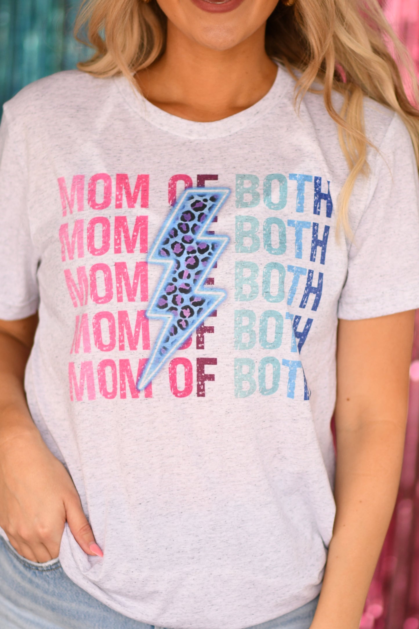 Mom of Both Bolt Tee